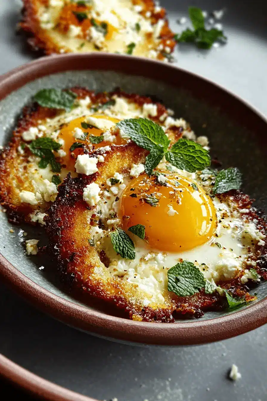 Knuspriger Feta Spiegelei