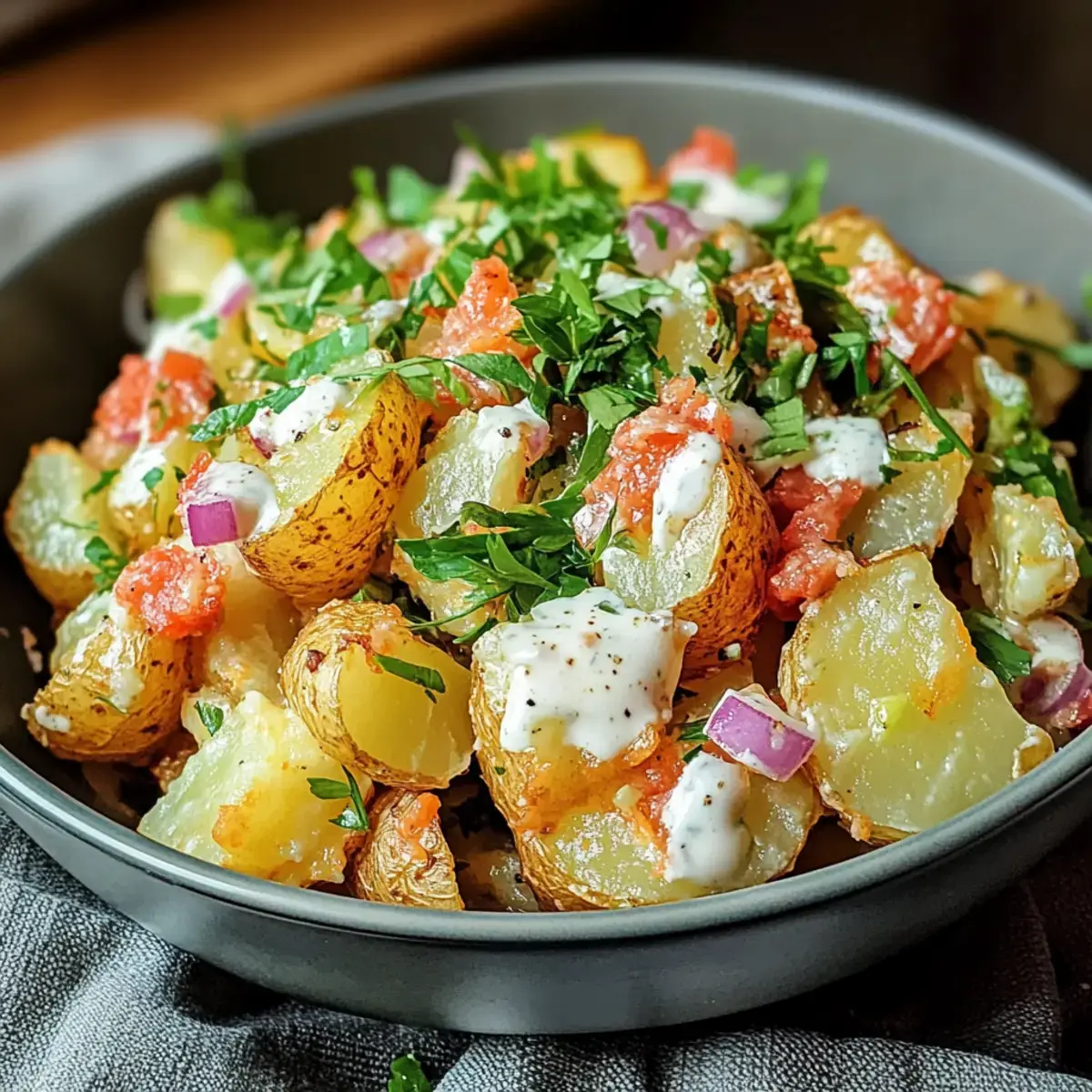 Knuspriger Kartoffelsalat Rezept