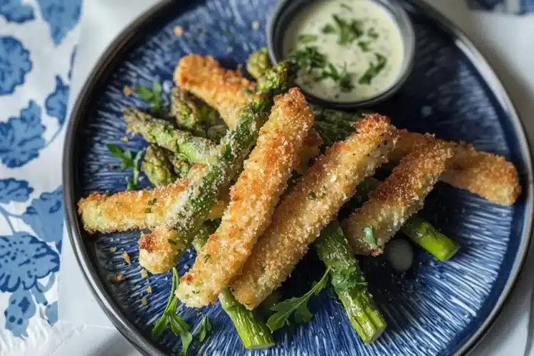Knuspriger Parmesan Spargel Ofen