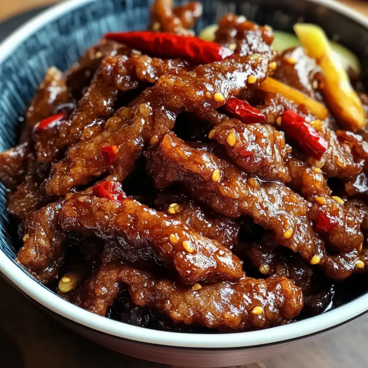 Knuspriges Chili-Rindfleisch