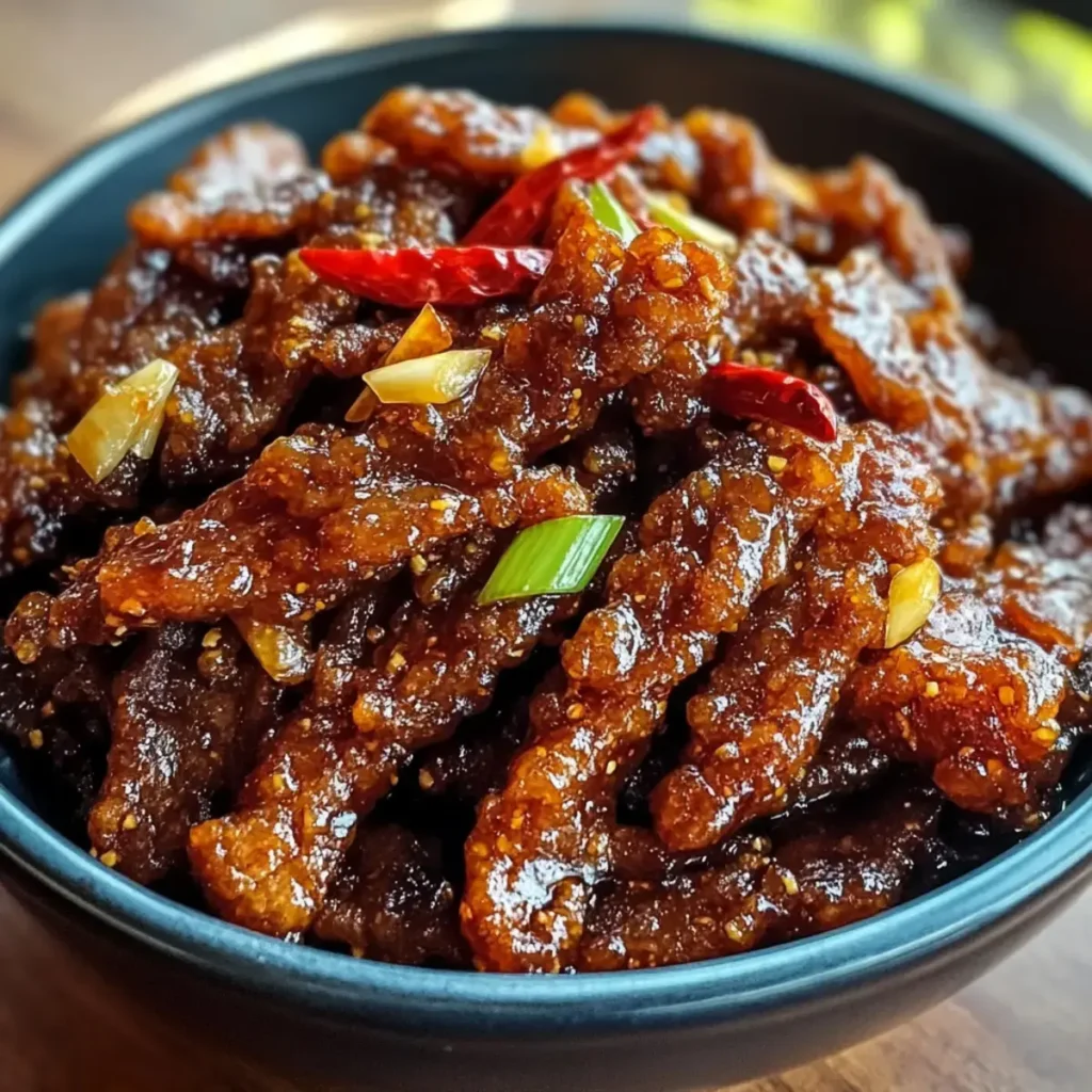 Knuspriges Chili-Rindfleisch