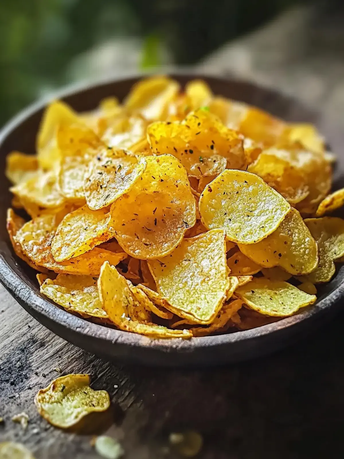 Kohlrabi-Chips mit Curry