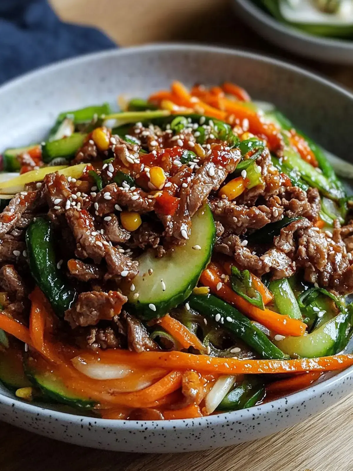 Koreanische Hackfleischpfanne