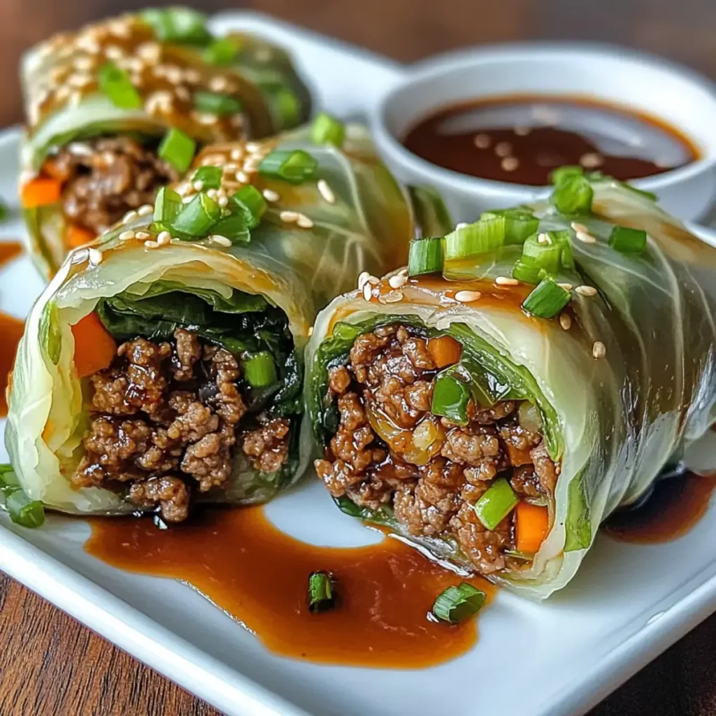 Koreanische Kohlrouladen