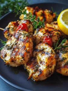 Kräuter-marinierter saftiger gegrillter Keto-Hühnchen