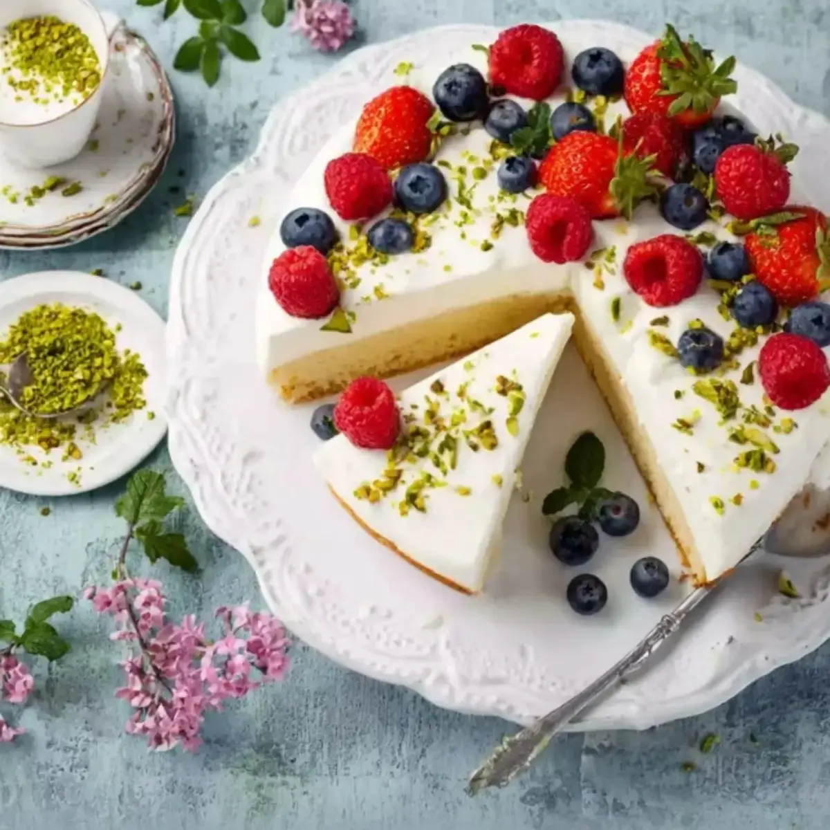 Kuchen mit Mascarpone und Quark