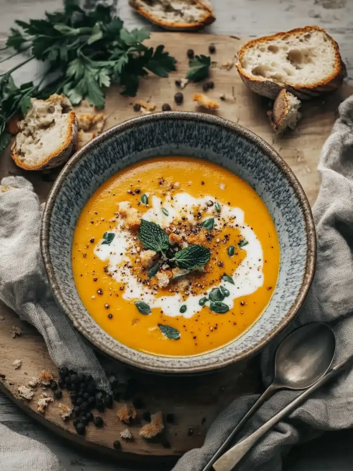 Kürbissuppe mit Kokosmilch