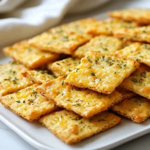 Buttrige Keto Käse- und Kräutercracker
