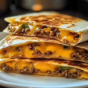 Käseburger-Quesadillas