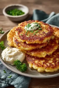 Käsegefüllte Kartoffelfladen