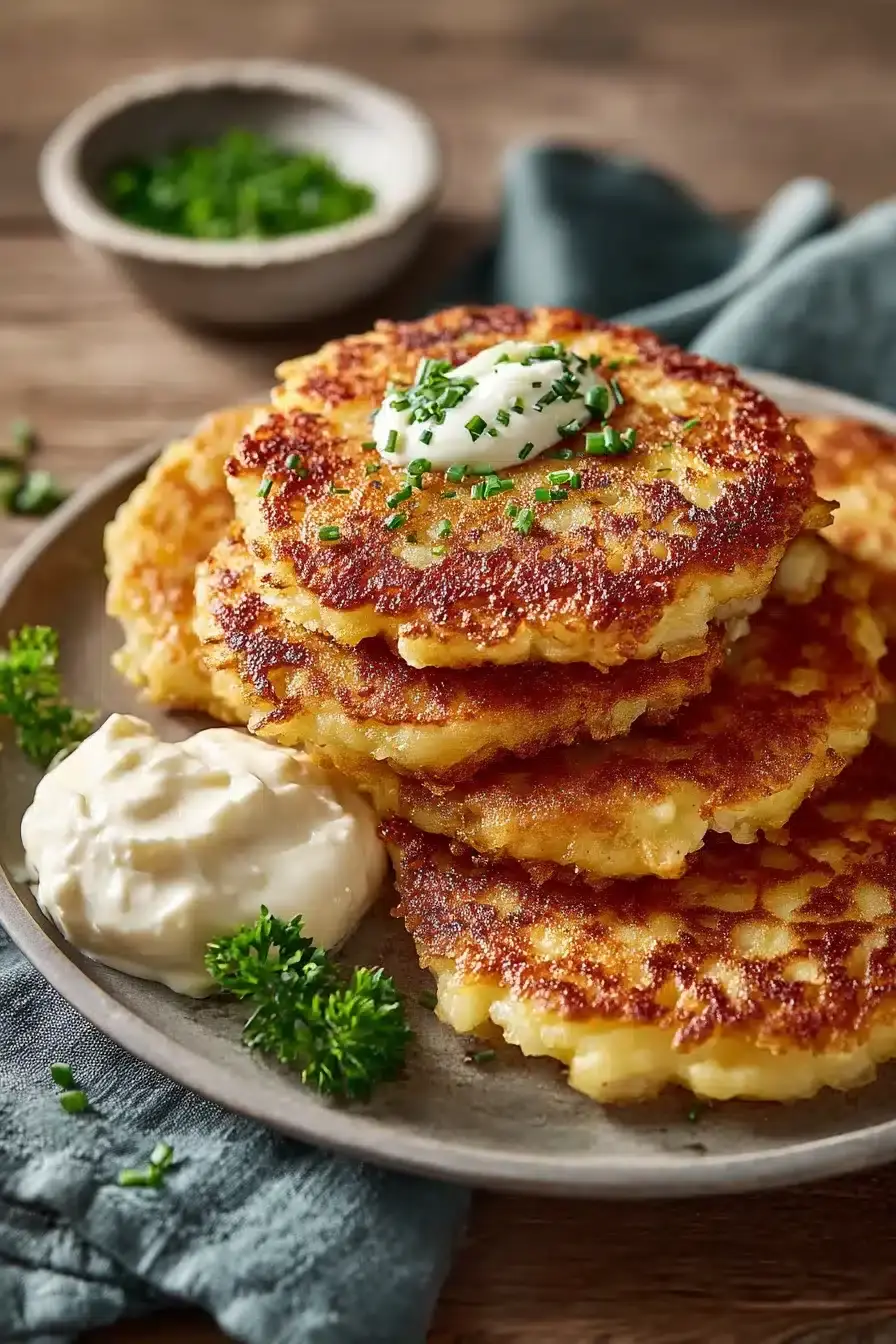 Käsegefüllte Kartoffelfladen