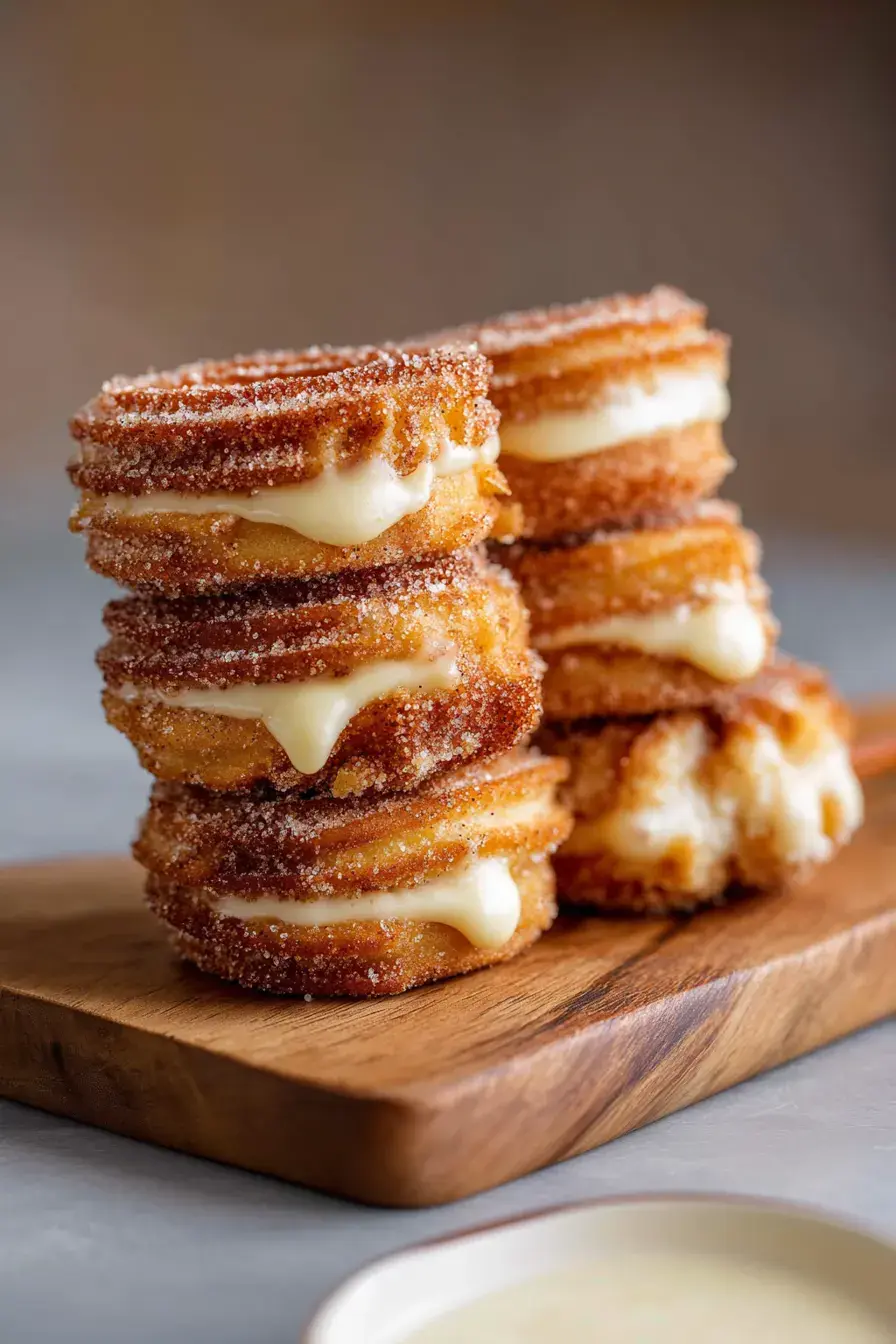 Käsekuchen-gefüllte Churro-Kekse