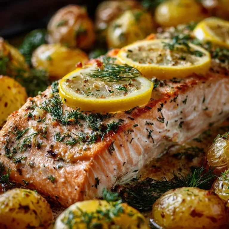 Lachsfilet Kräuterbett Dillkartoffeln