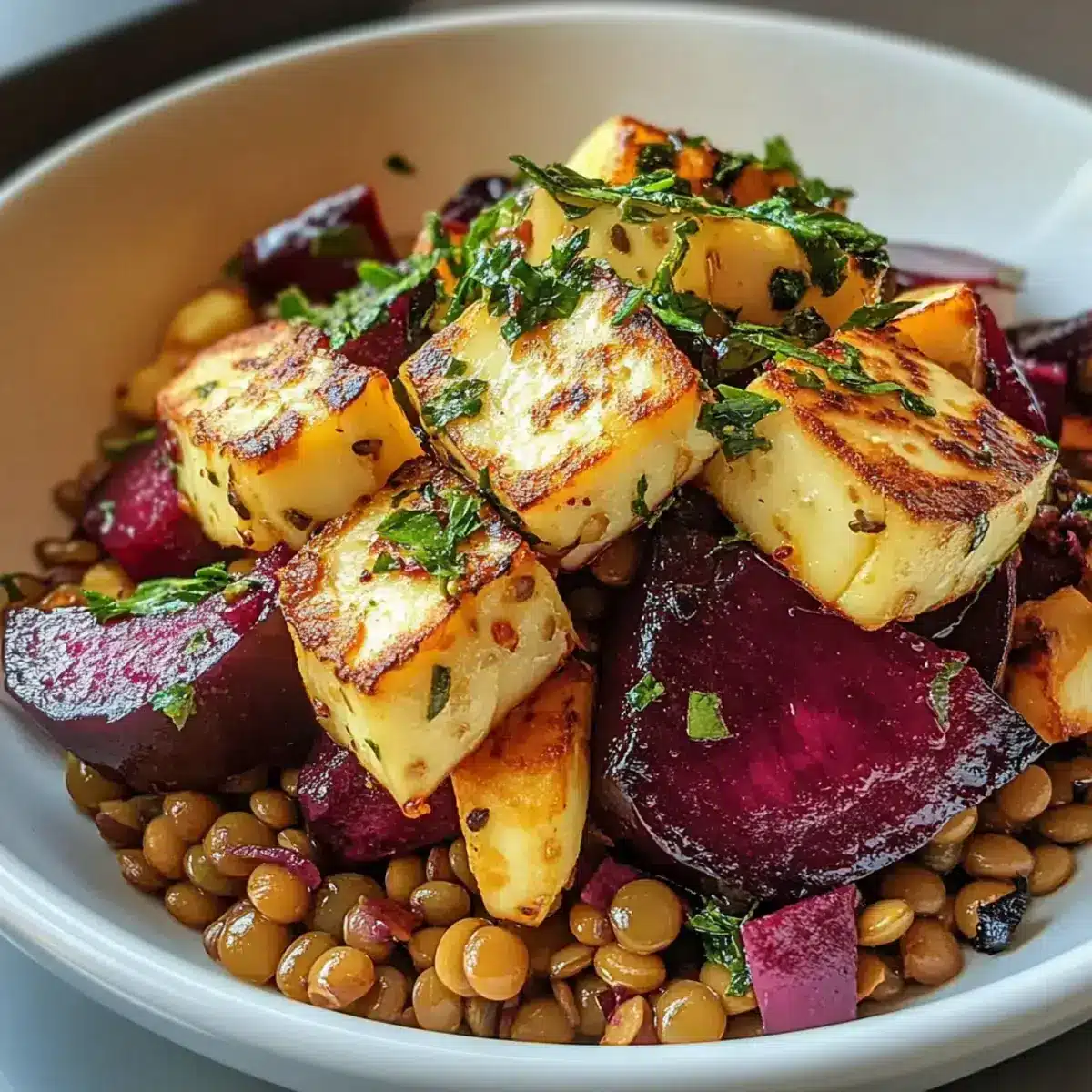 Leckeres Halloumi Rezept mit Limonen
