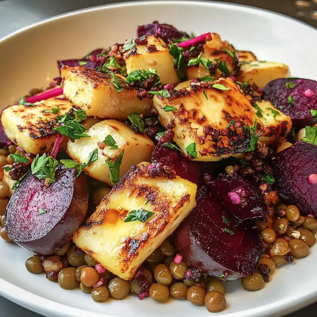 Leckeres Halloumi Rezept mit Limonen