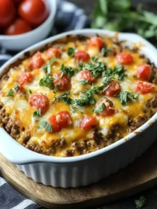 Der beste Low Carb Cheeseburger-Auflauf