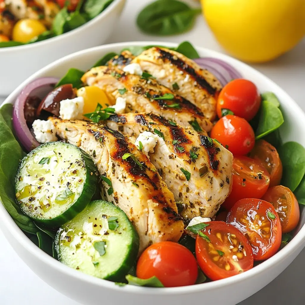 Low-carb Mediterranean Chicken Bowls