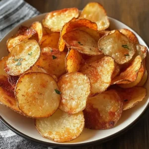Knusprige Luftfritteuse Kartoffelchips