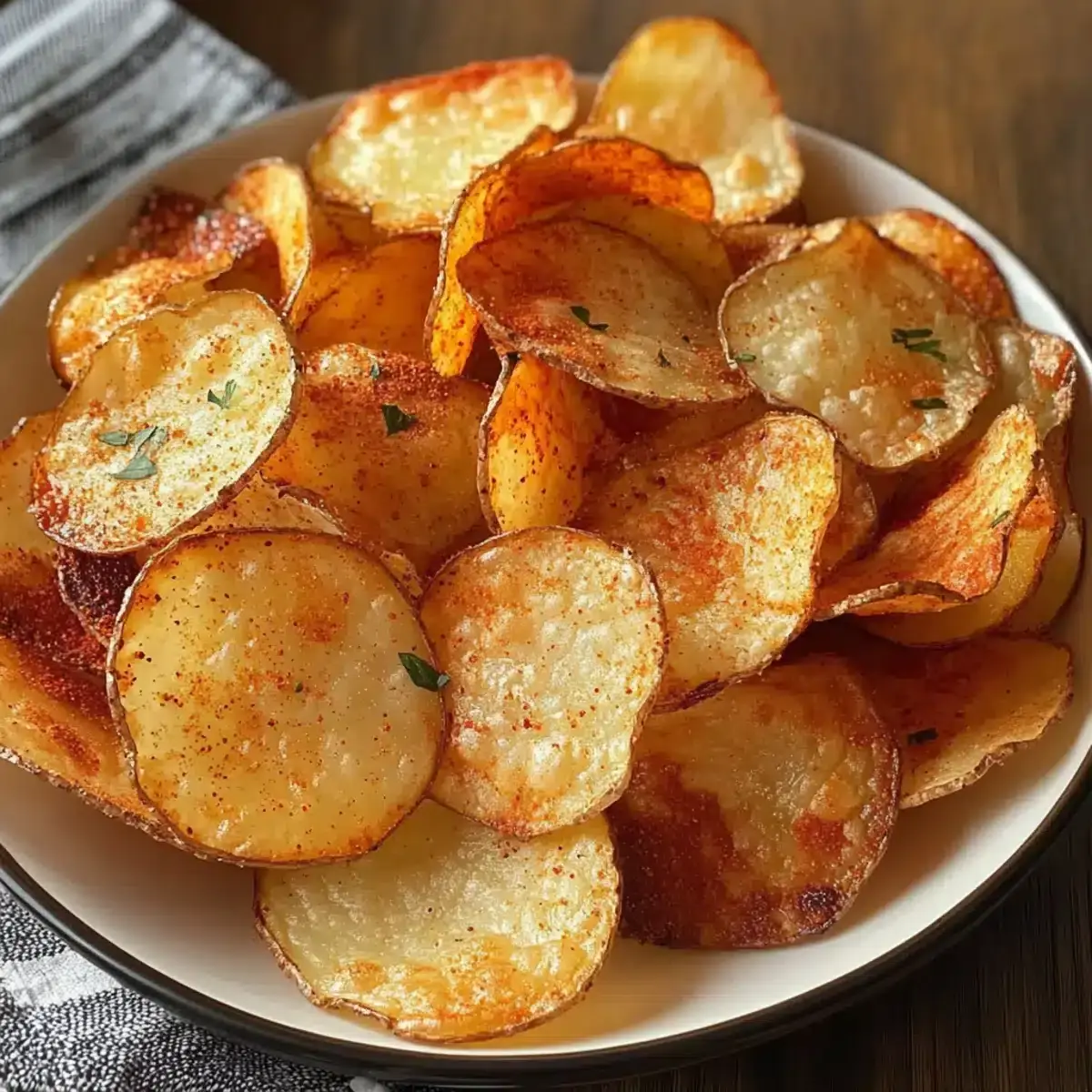 Luftfritteuse Kartoffelchips