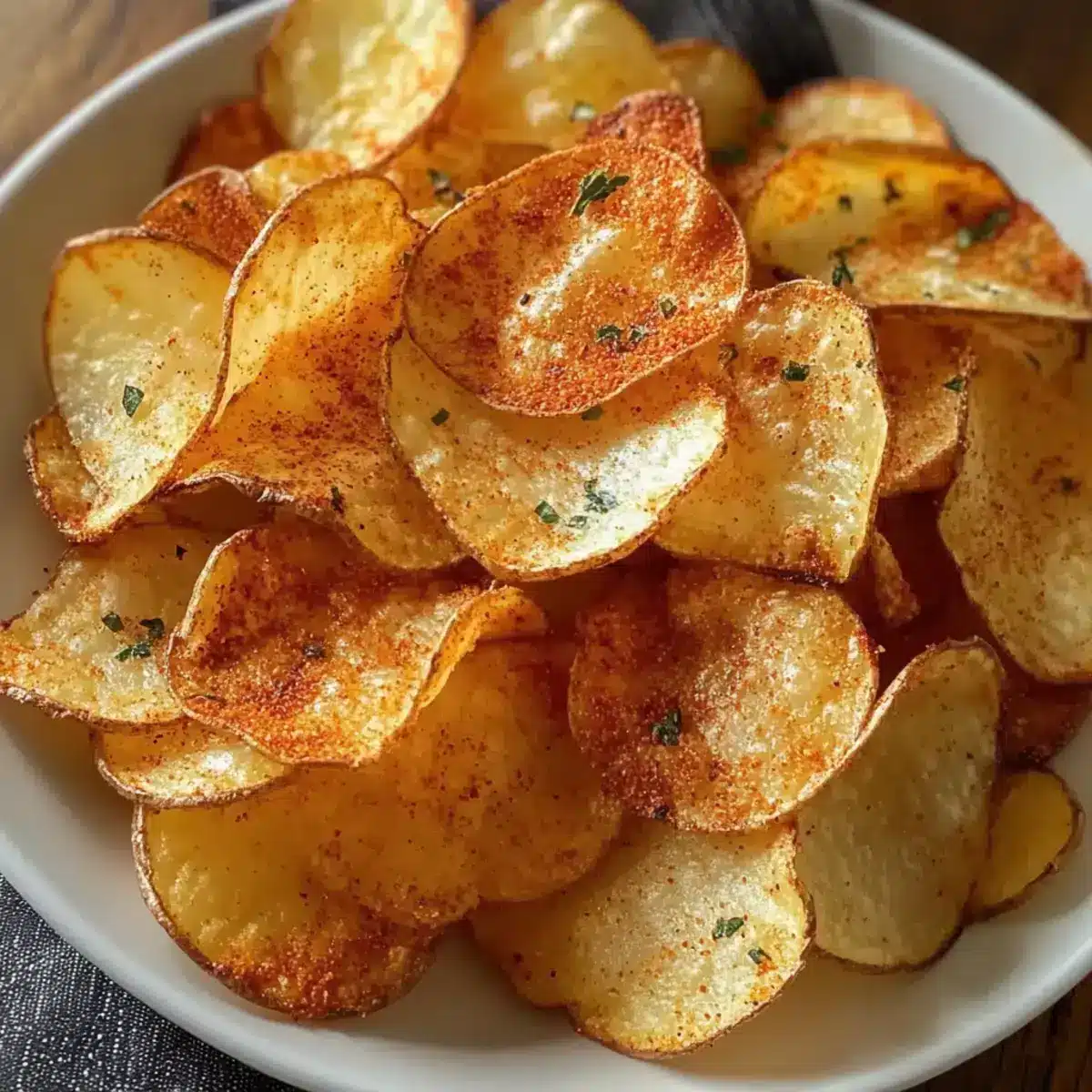 Luftfritteuse Kartoffelchips