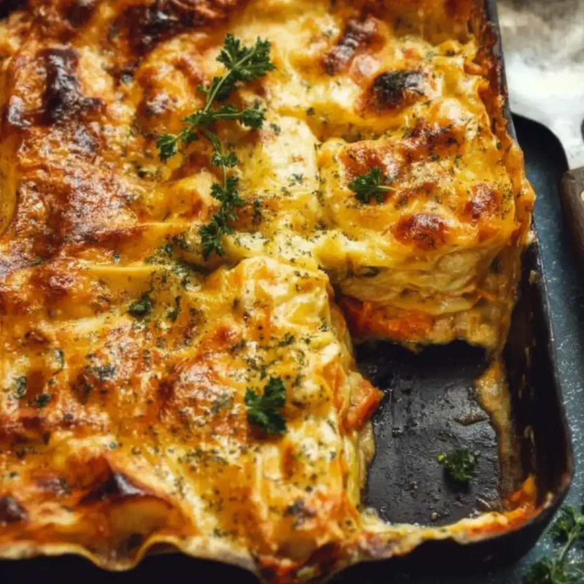 Mairübchen Karotten Lasagne