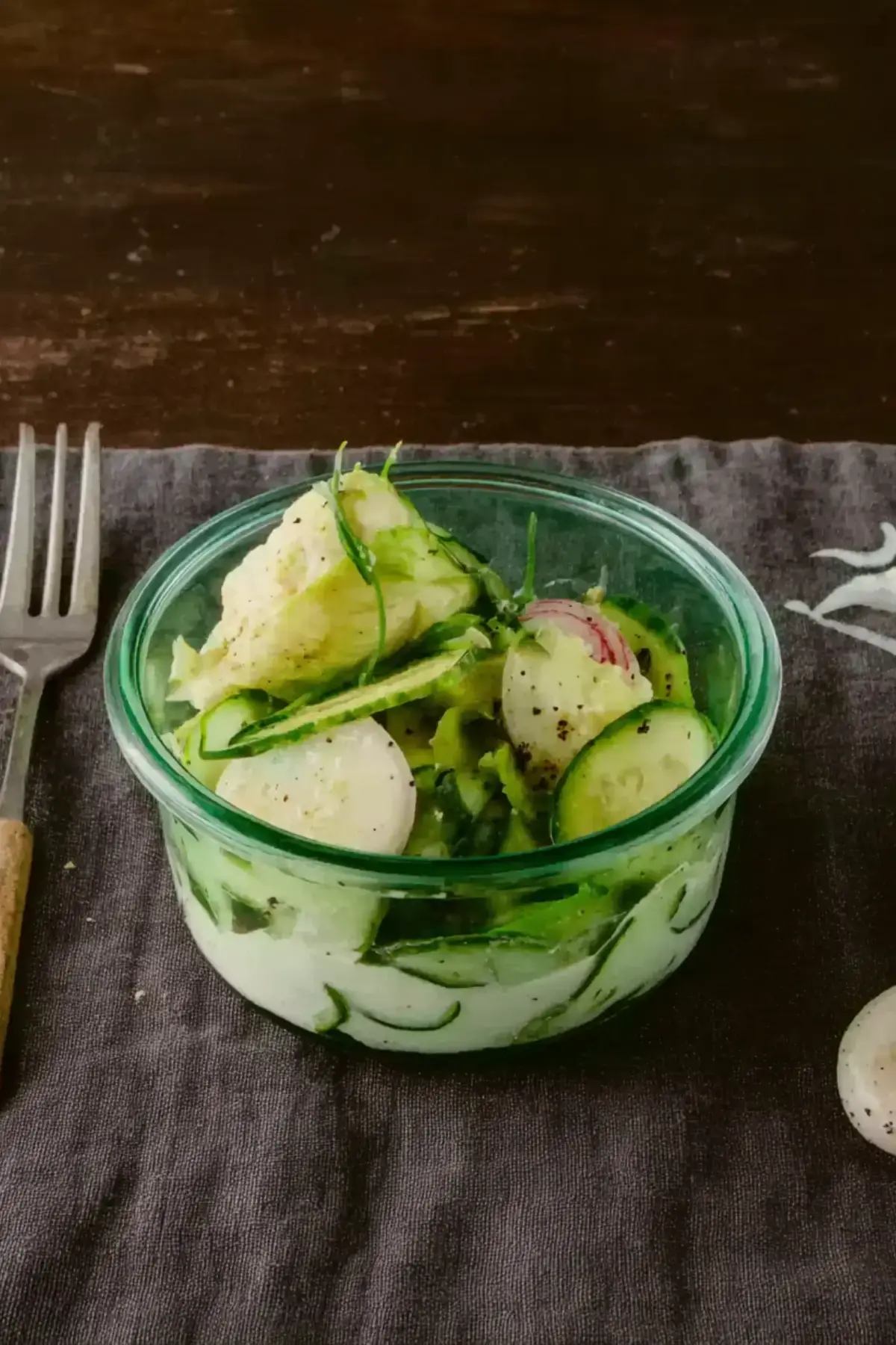 Mairübchensalat mit Gurke