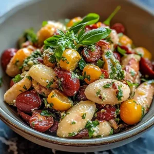 Marinierter Tomaten-Bohnen-Salat
