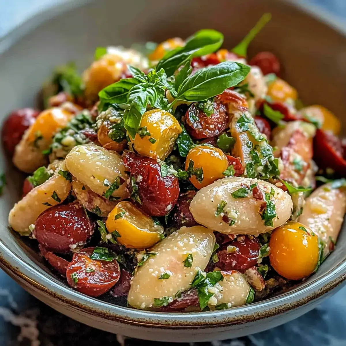 Marinierter Tomaten-Bohnen-Salat