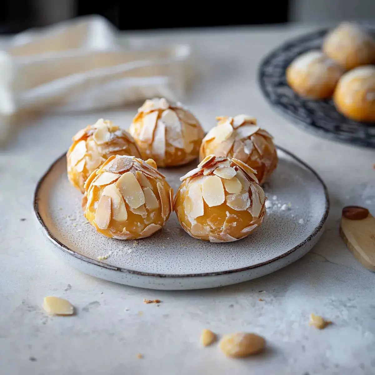 Marzipan Plätzchen mit Mandeln