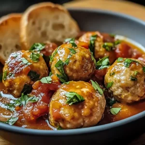 Mediterrane Hackbällchen in Tomatensoße
