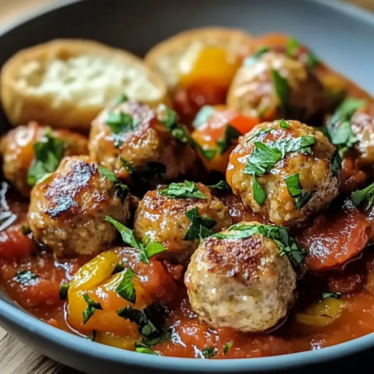 Mediterrane Hackbällchen in Tomatensoße
