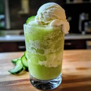 Melonencreme-Soda Float Rezept