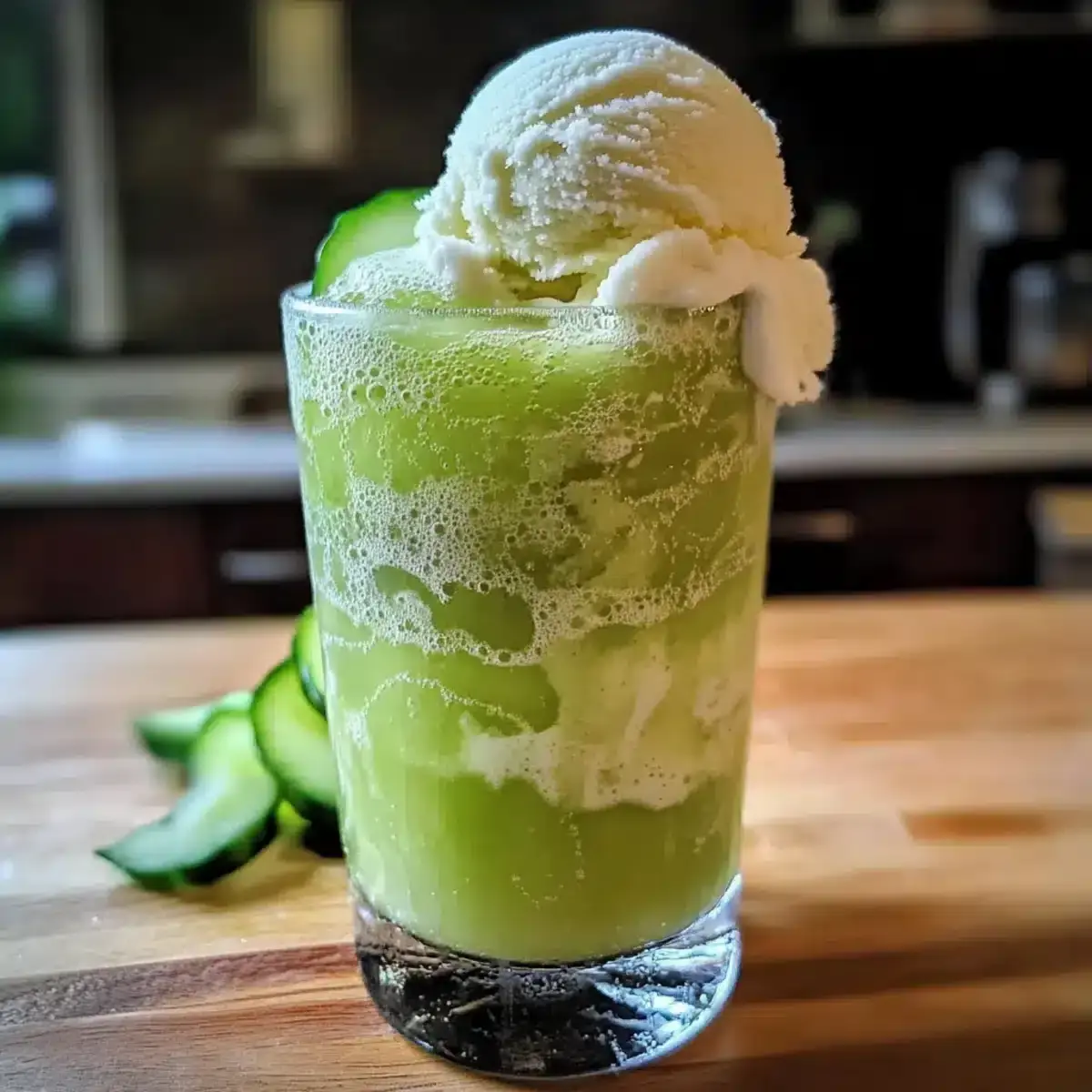 Melonencreme-Soda Float
