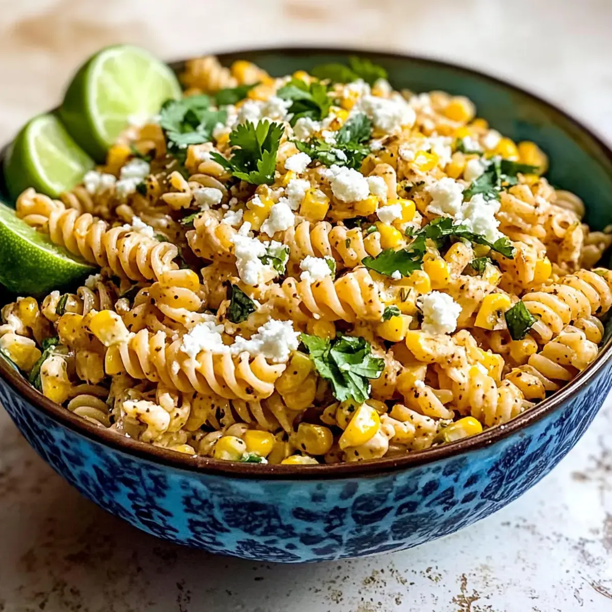 Mexikanischer Straßenmais-Pasta-Salat