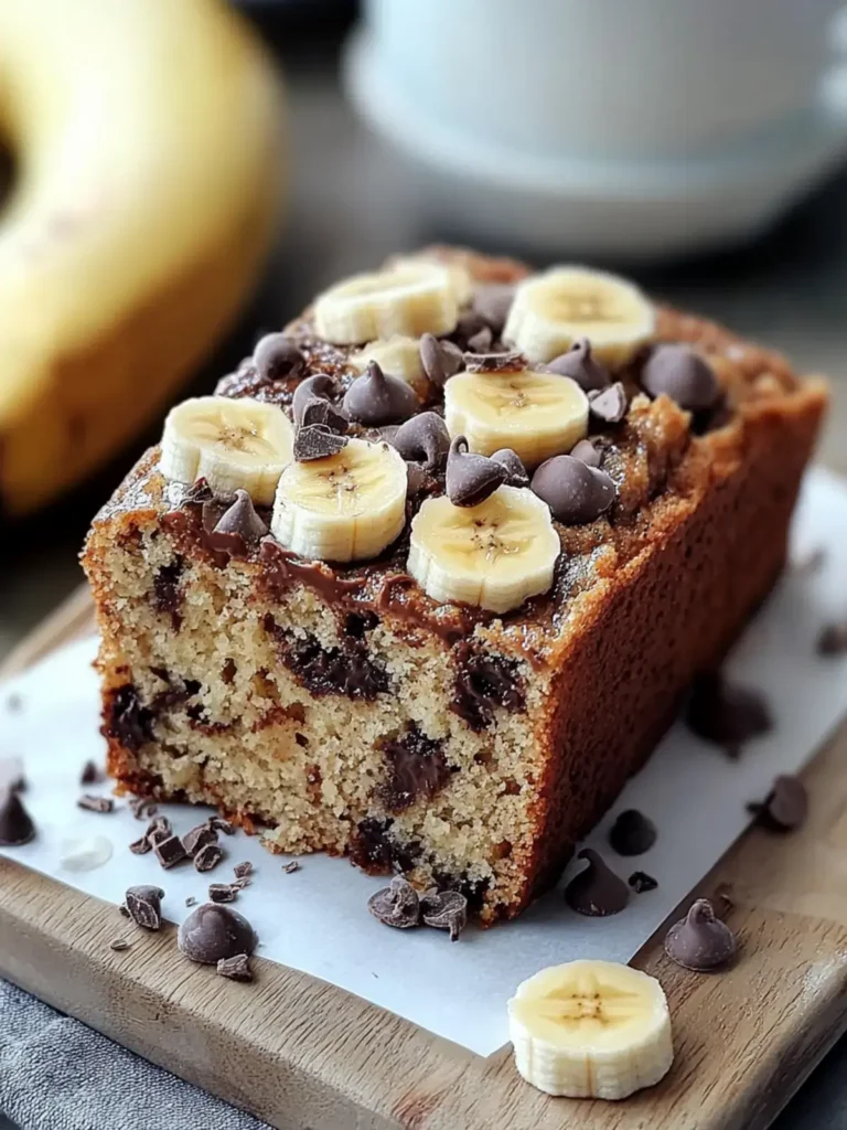Mini Schokoladenstückchen Bananenbrot