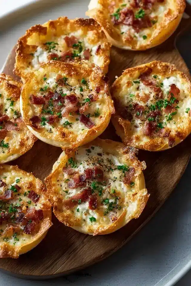 Mini Tarte Flambée Häppchen