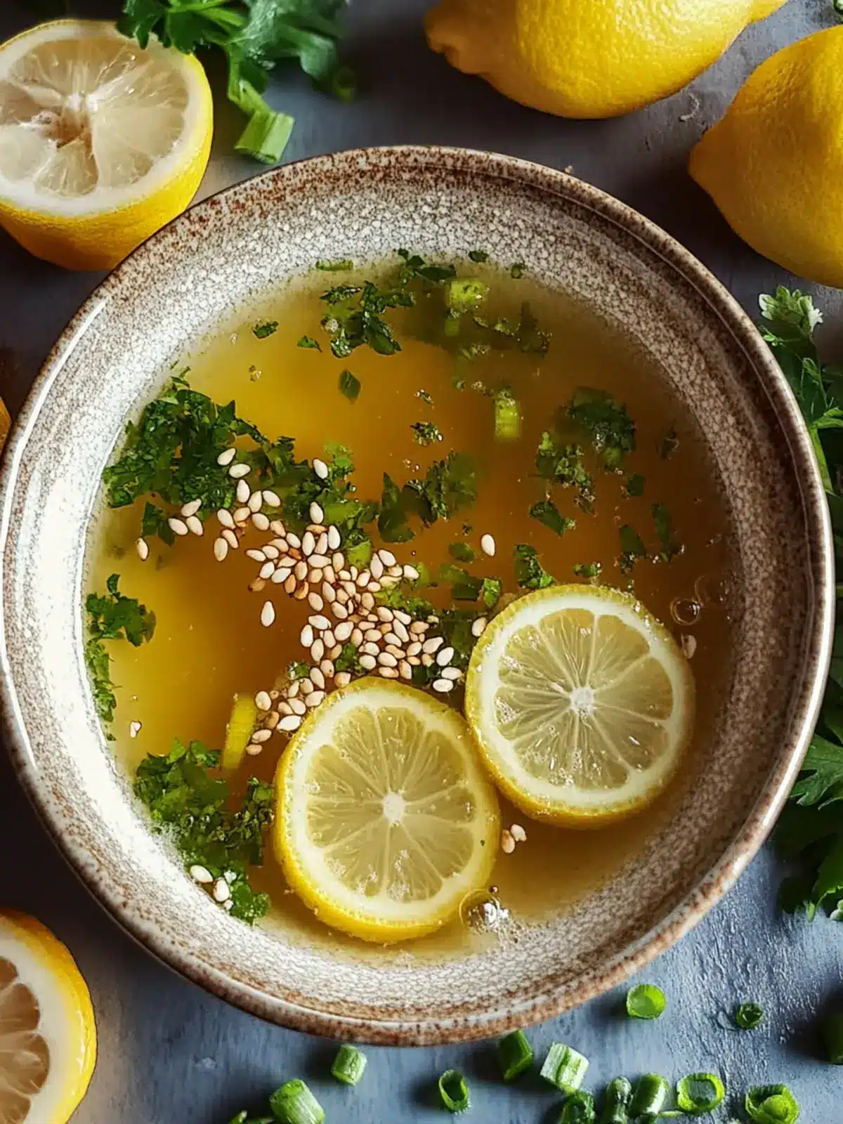 Miso Ingwer Zitronen Detox Brühe