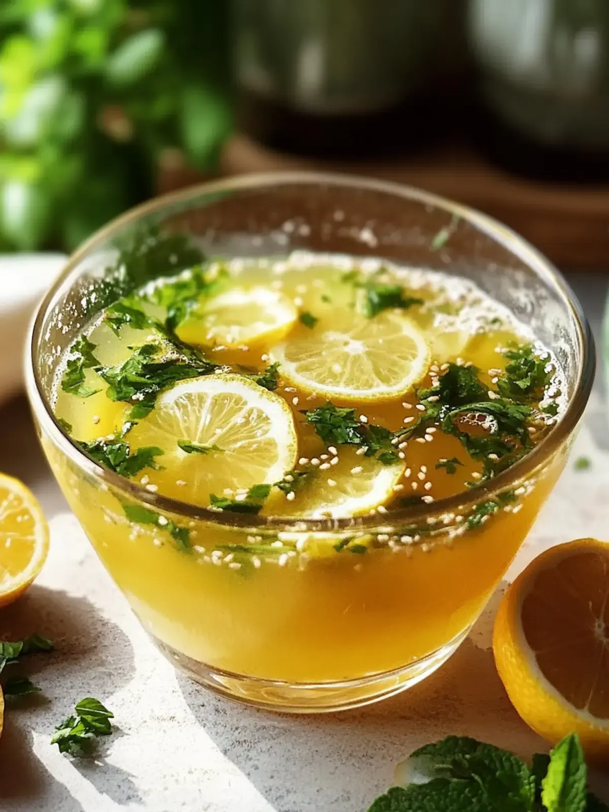 Miso Ingwer Zitronen Detox Brühe