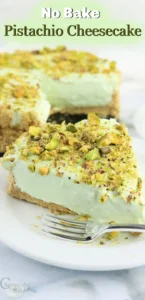 No-Bake Pistazien-Käsekuchen