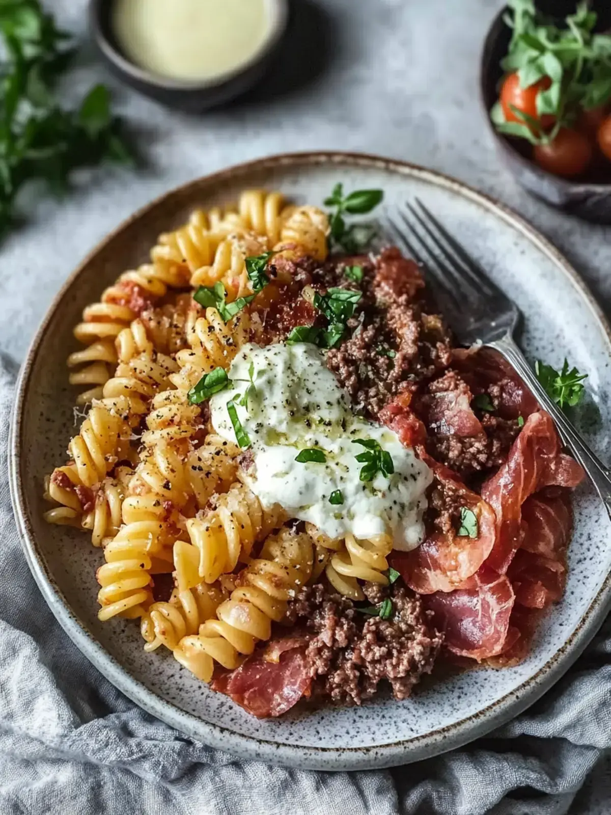 Nudelauflauf mit Hackfleisch