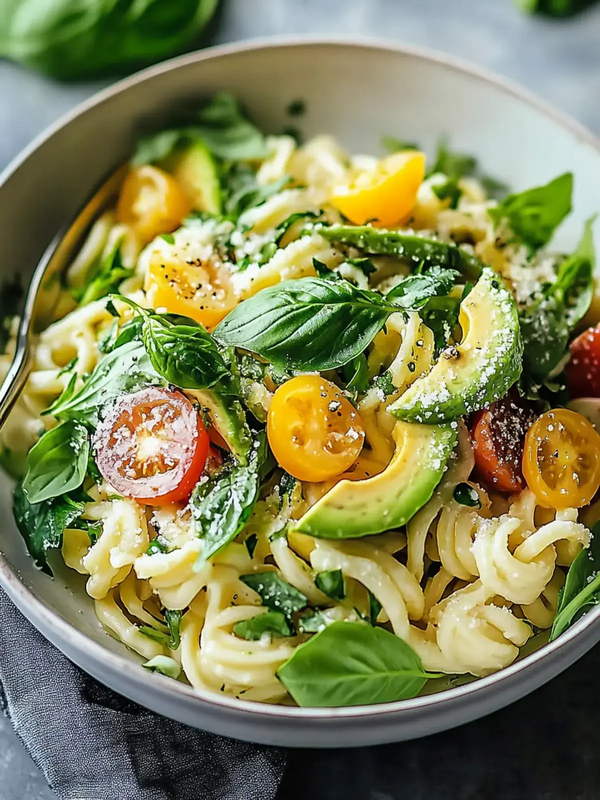 Nudelsalat mit Avocado