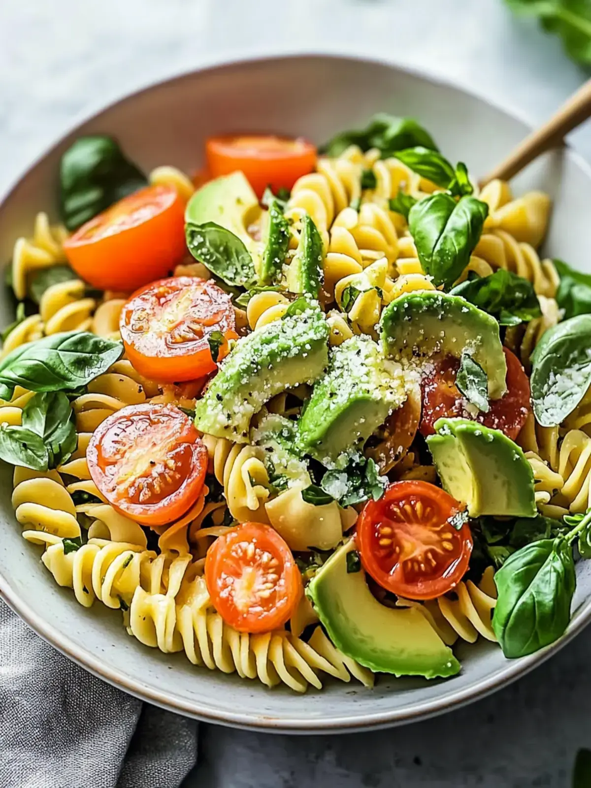 Nudelsalat mit Avocado