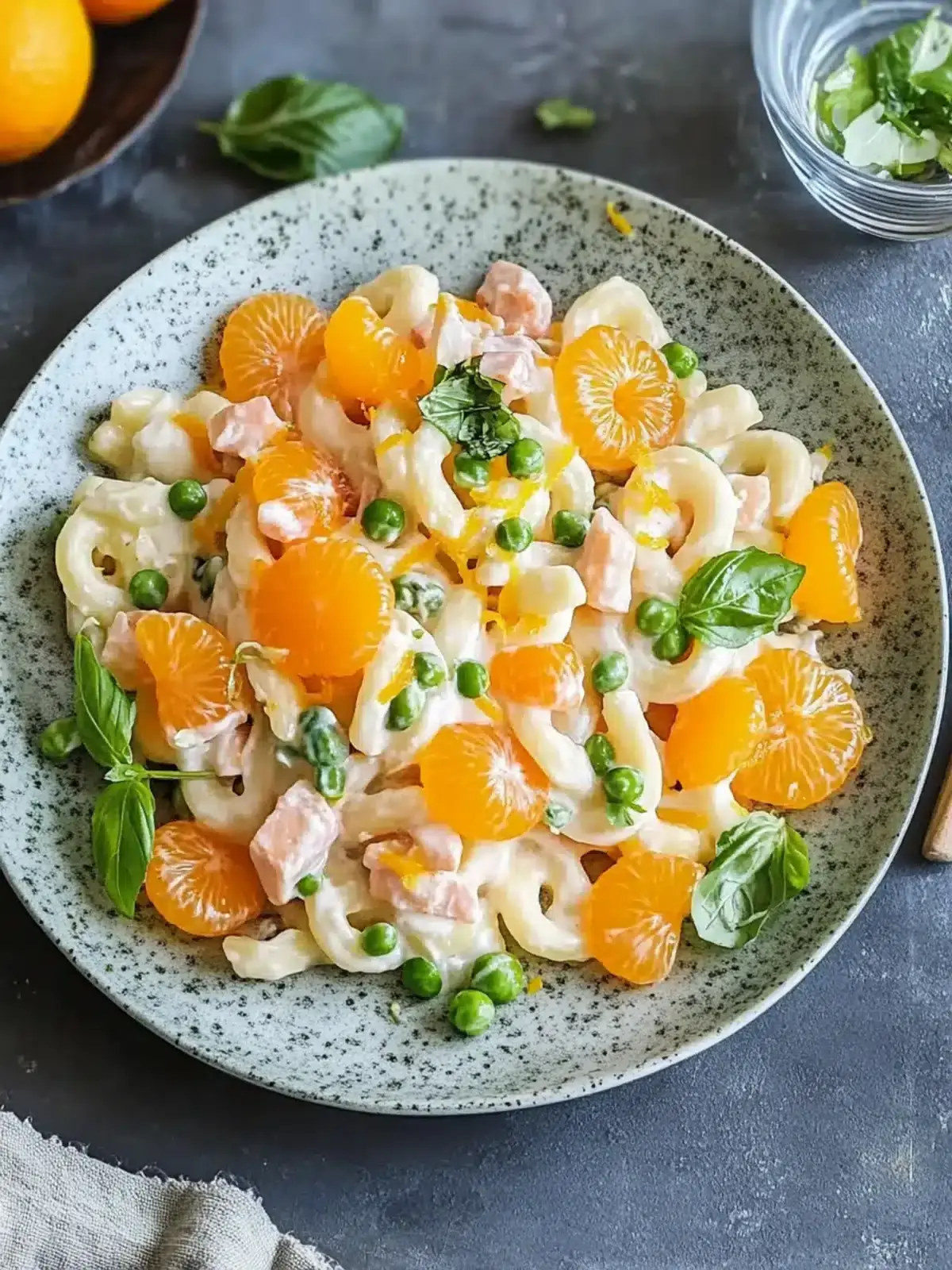 Nudelsalat mit Mandarinen