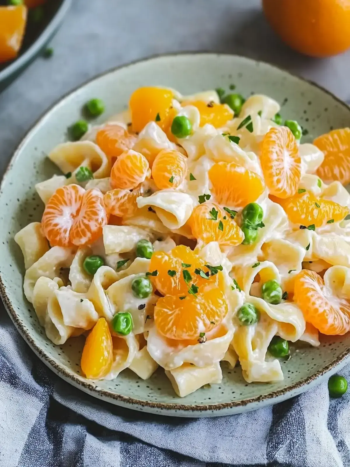 Nudelsalat mit Mandarinen