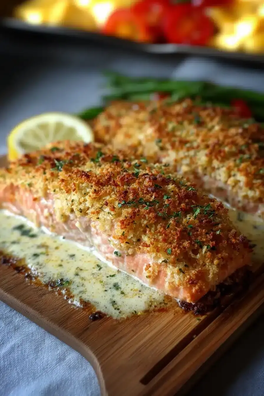 Parmesan Lachs Kruste