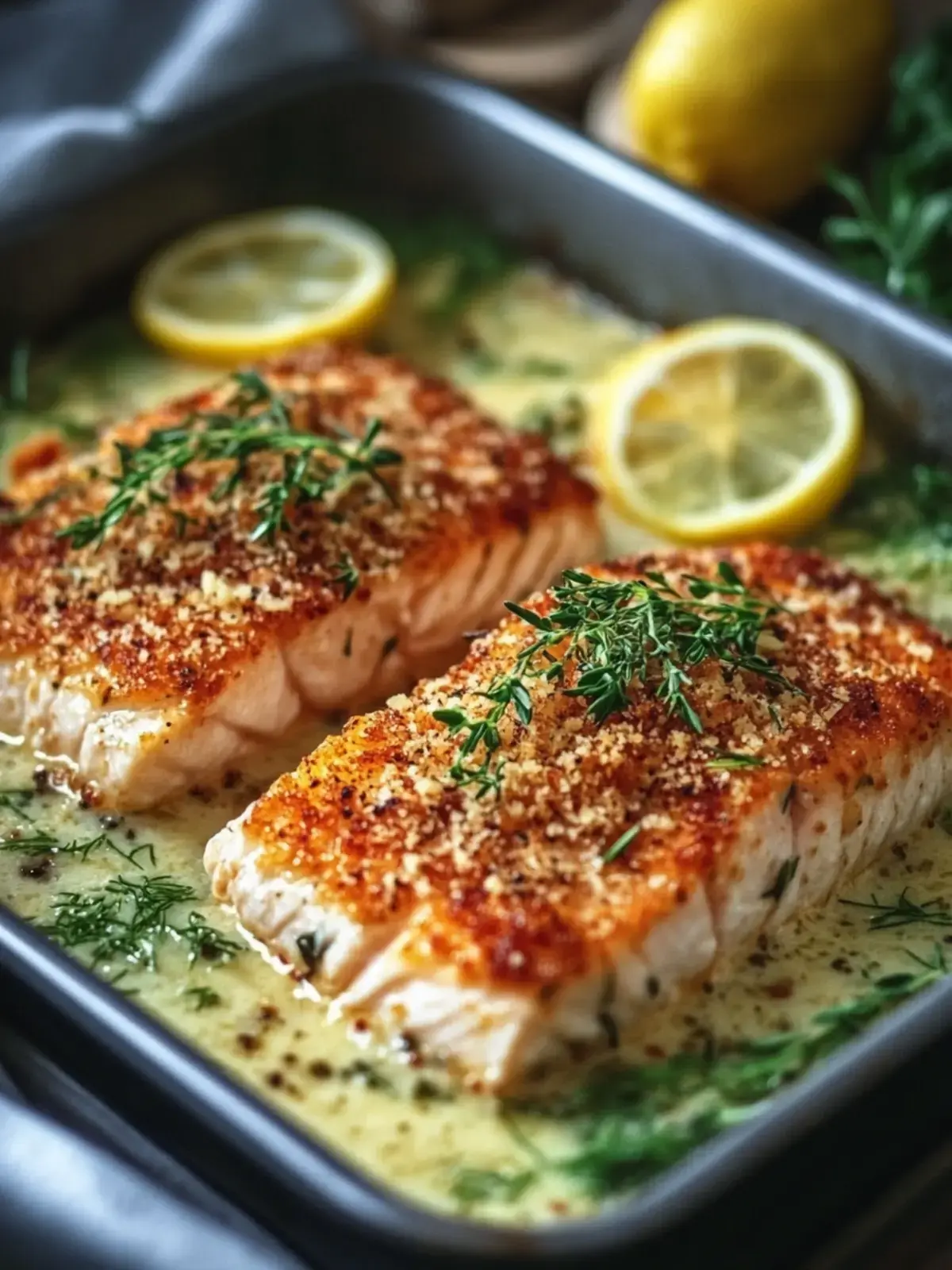 Parmesan Lachs Kruste