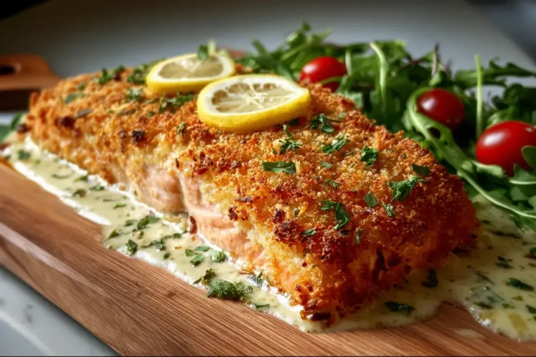 Parmesan Lachs Kruste