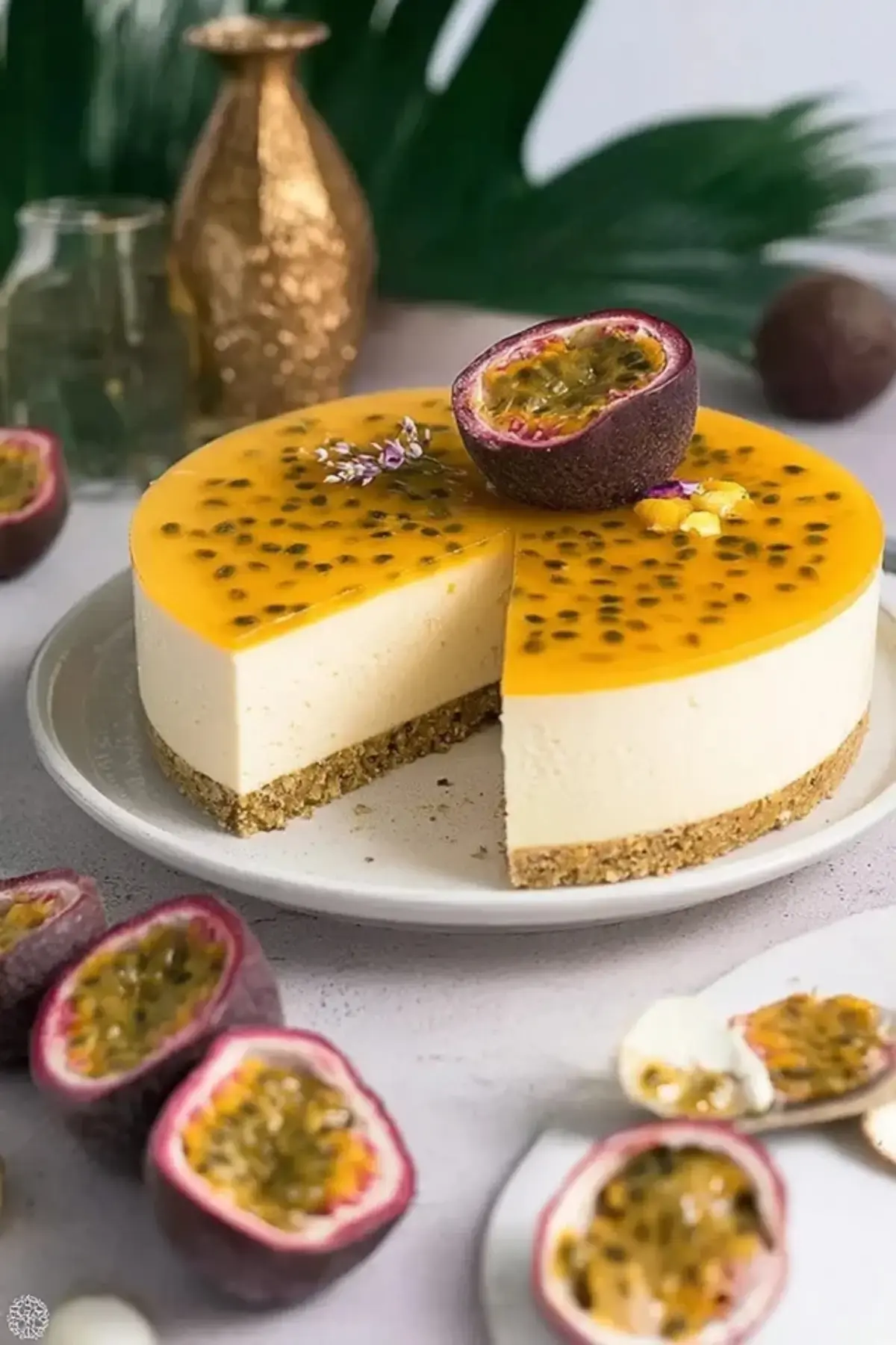 Passionsfrucht Sahne Käsekuchen