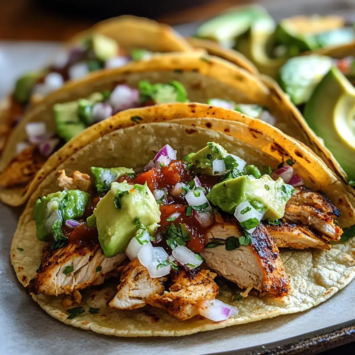 Peruanische Hähnchen-Tacos