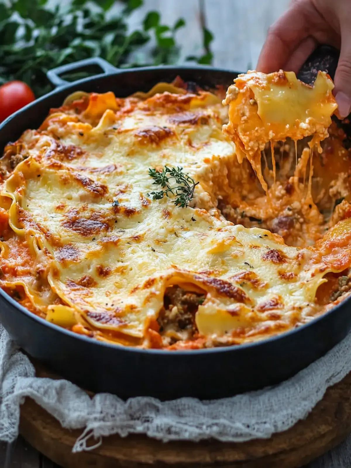 Pfannen-Lasagne